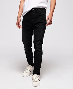 Superdry Travis Skinny Férfi Farmer Fekete | LVUKY4072